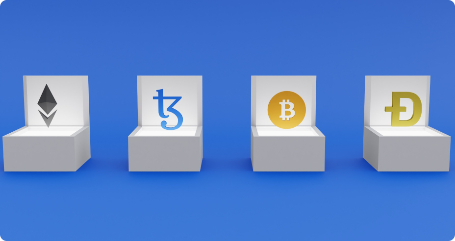Illustration of the token in the form of 3D graphics